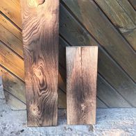 Brett, Bohle, rustikal, Tisch, Tischplatte, Eiche, geflammt, DIY