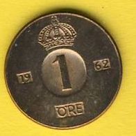 Schweden 1 Öre 1962 RAR