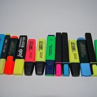 15 Textmarker verschiedene Farben