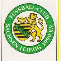 Panini Fussball 1991 Wappen FC Sachsen Leipzig Nr 313