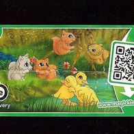Ü - Ei Beipackzettel Tierkinder im Wald FF 006 groß K