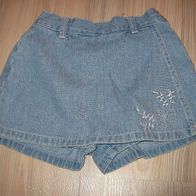 niedliche Jeans - Shorts mit Rockteil Rockshorts H&M Gr. 98 süß (0217)