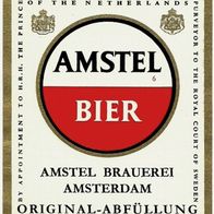 ALT ! Bieretikett (Ziffer "6") Amstel Brauerei Amsterdam Nordholland Niederlande