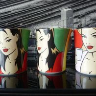 3 Senseo Douwe Egberts Kaffee Design Tassen
