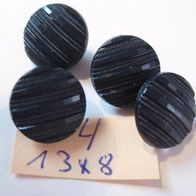 4 Kunststoffknöpfe Farbe siehe Foto 13x8mm Öse 2mm Nr 105 Rest