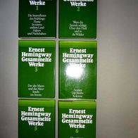 ERNEST Hemingway "Gesammelte WERKE" in 6 Bänden, 1. Auflage 1977, TOP-Zustand!
