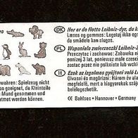 Fremdfiguren / Beipackzettel Bahlsen / Zoo - Tiere