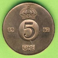 Schweden 5 Öre 1967