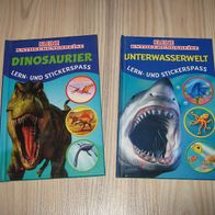 2x schöne Bücher kleine Entdeckungsreise - Unterwasserwelt + Dinosaurier (0317)