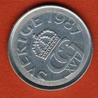 Schweden 5 Kronor 1987