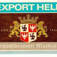 ALT ! Bieretikett Schlossbrauerei Tuntenhausen-Maxlrain Lkr. Rosenheim