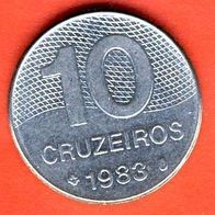 Brasilien 10 Cruzeiros 1983