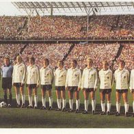 Bergmann Fußball WM 1978 Mannschaftsbild Deutschland Nr 5