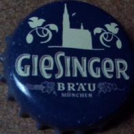 Giesinger Bräu München blau Bier Kronkorken Micro Brauerei Kronenkorken mit Kirche