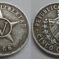Kuba 5 Centavos 1966 ## B9