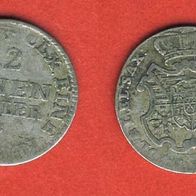 1/12 Taler 1765 Sachsen Albertinische Linie Friedrich Christian