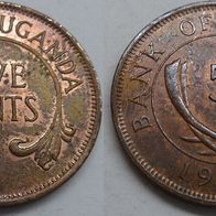 Uganda 5 Cents 1966 ## S15