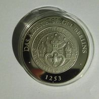 DDR Medaille Nikolaikirche ältestes Siegel Berlins 1987 Polierte Platte A