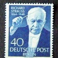 Berlin - 1954, Michelnr.: 124 / * , Strauss, Richard (40) *