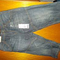 Original S. Oliver Jeans Bermuda blau 5 Pocket Model Scube W 30 NEU !