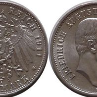 Sachsen: 3 Mark 1911 E