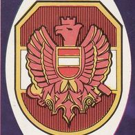 Americana Fußball WM 1978 Wappen Österreich Nr 186