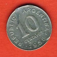 Argentinien 10 Centavos 1956