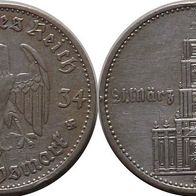Deutsches Reich: 2 Reichsmark 1934 G
