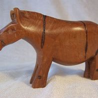 Ältere, handgeschnitzte Holz-Figur - " Pferd "