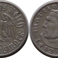 Deutsches Reich: 2 Reichsmark 1933 A