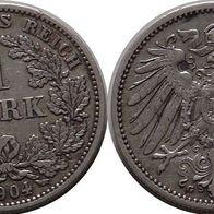 Deutsches Reich: 1 Mark 1904 G