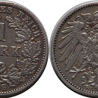 Deutsches Reich: 1 Mark 1909 G