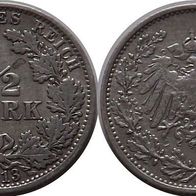 Deutsches Reich: 1/2 Mark 1913 J