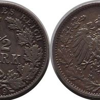 Deutsches Reich: 1/2 Mark 1919 A