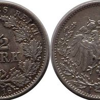 Deutsches Reich: 1/2 Mark 1916 D