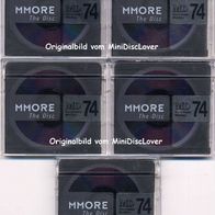 Mmore MiniDisc 74er in Klapphülle - 6 Stk. selten Rarität