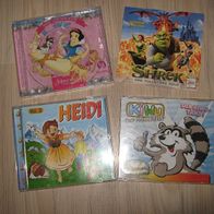 2 tolle Musik - CDs u.a Schneewittchen + 2 schöne Hörspiel Cd Heidi & Shrek (0417)