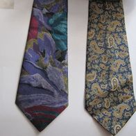 2 Stück Krawatten Krawatte Schlips in super Zustand, kaum getragen