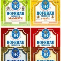 ALT ! Bieretiketten Hofbräuhaus München Bayern