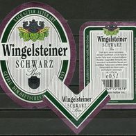 Bieretikett "Wingelsteiner" für Gambrinus Goslar von Privatbrauerei Meiningen † 2011