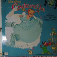 Walt Disney Cinderella Johnna von Koczian Ursela Monn deutsch Buch + LP