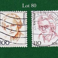 BRD Briefmarken "Frauen der Deutschen Geschichte", 1997, 2000, 1956,2150, Lot 80