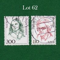 BRD Briefmarken "Frauen der Deutschen Geschichte", 1989, 2000, 1433,2150, Lot 62