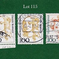 BRD Briefmarken "Frauen der Deutschen Geschichte", 1756, 1955, Lot 115