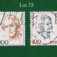 BRD Briefmarken "Frauen der Deutschen Geschichte", 1997, 2000, 1956,2149, Lot 72