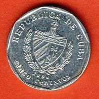 Kuba 5 Centavos 1996