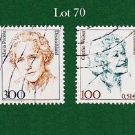 BRD Briefmarken "Frauen der Deutschen Geschichte", 1997, 2000, 1956,2149, Lot 70