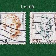 BRD Briefmarken "Frauen der Deutschen Geschichte", 1997, 2000, 1956,2149, Lot 66