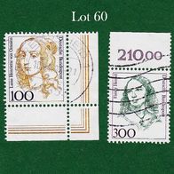 BRD Briefmarken "Frauen der Deutschen Geschichte", 1989/94, 1433, 1756, Lot 60