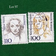 BRD Briefmarken "Frauen der Deutschen Geschichte", 1756, 1939, 1994/97, Lot 97